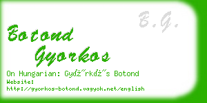 botond gyorkos business card